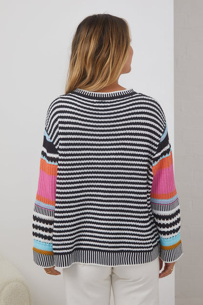 Roberta Knit - Multi | Women's Printed Knit Jumper