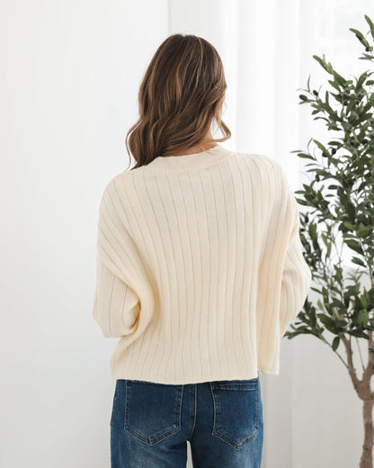 Seah Cream Cardigan | Women's Knit Cardigan