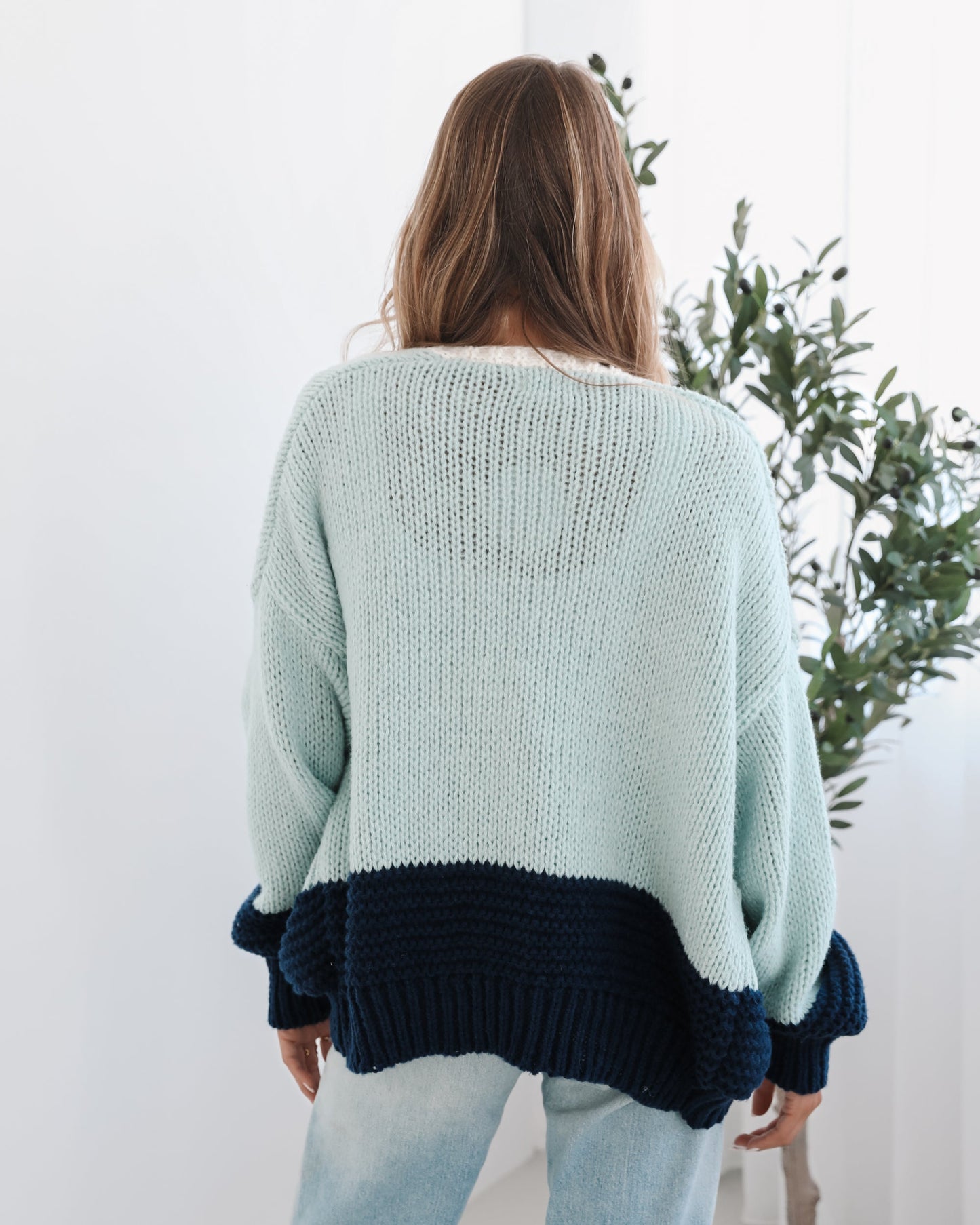 Sheona Cardigan Sage Multi | Women's Open-Front Knit Cardigan