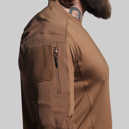 Long Sleeve Op Top (Coyote Brown)