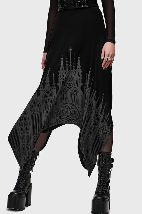Thorned Spire Midi Skirt