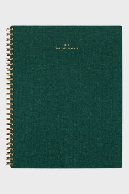 2024 Hunter Green Yearly Task Planner