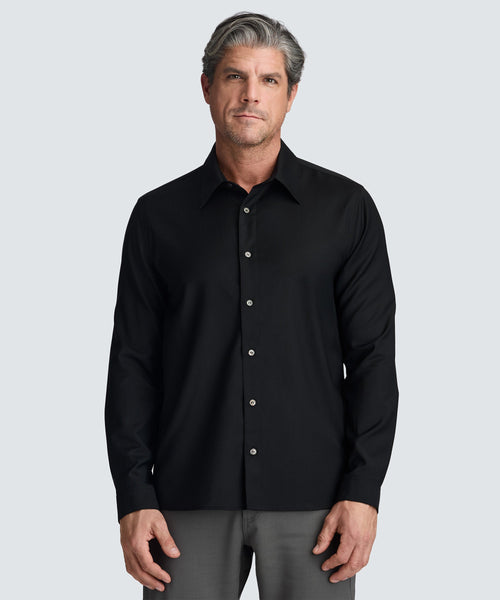 Men's Merino Poplin Button-Up