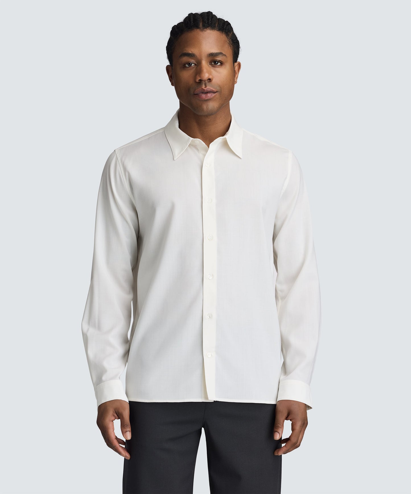 Men's Merino Poplin Button-Up