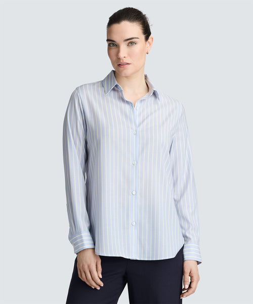 Women's Merino Poplin Button-Up