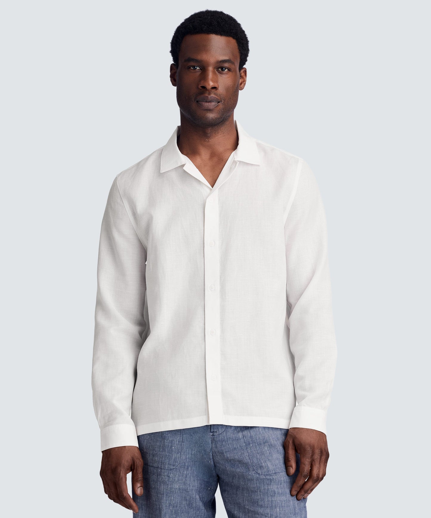 Men’s Merino Linen Button-Up