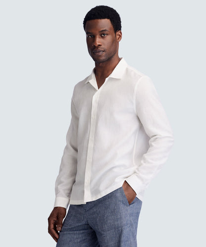Men’s Merino Linen Button-Up