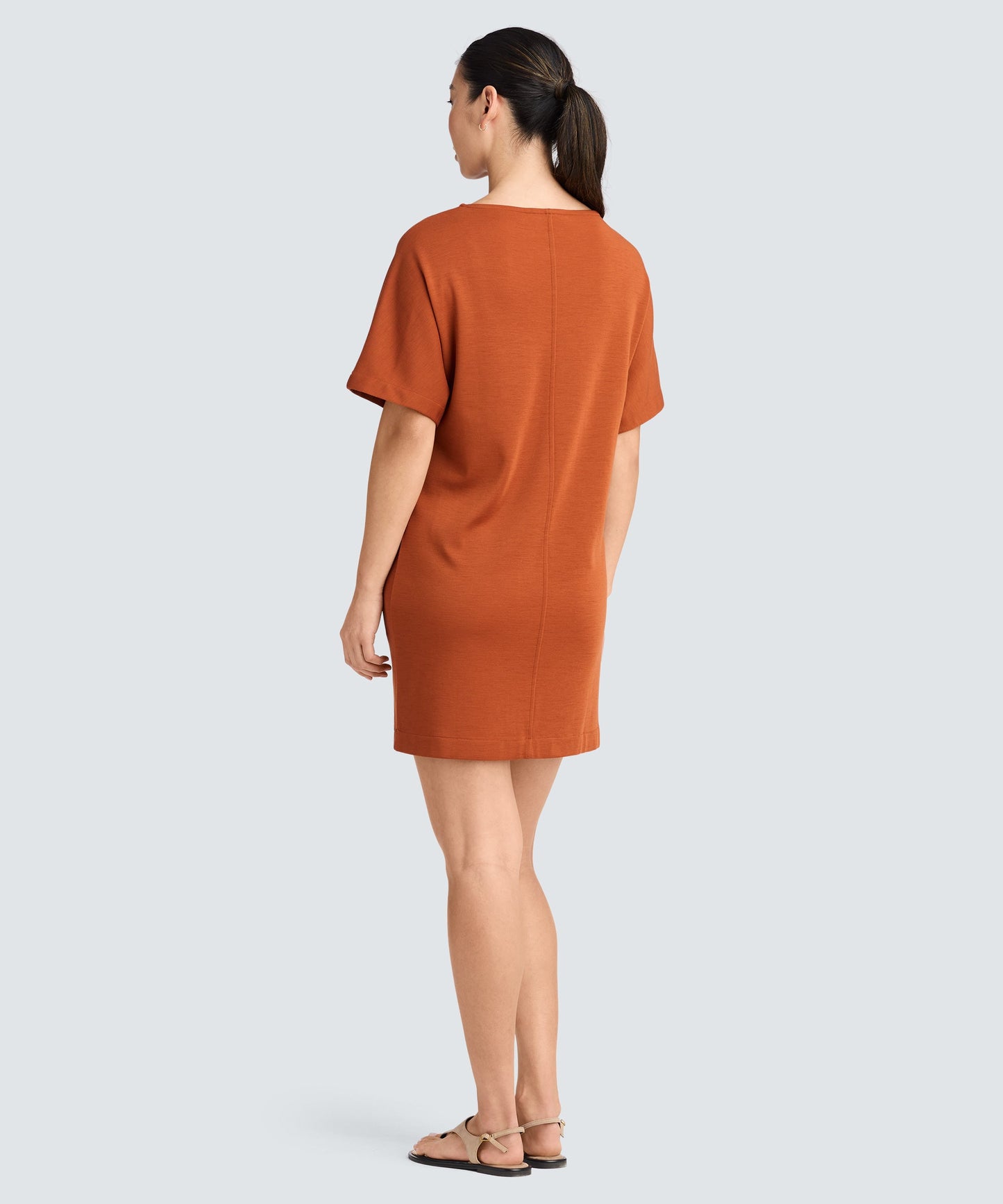 Women's Merino Boatneck T-Shirt Dress