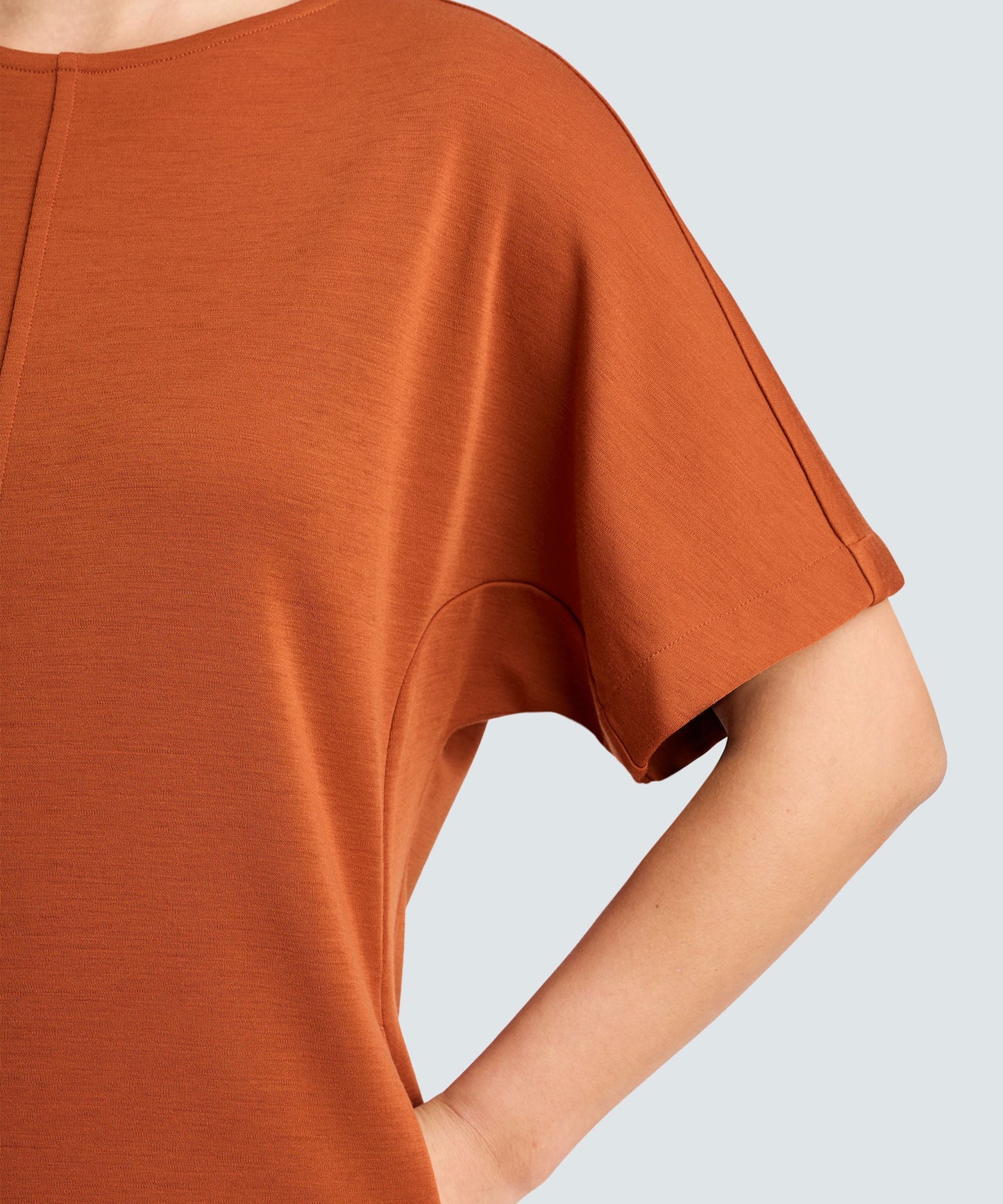 Women's Merino Boatneck T-Shirt Dress