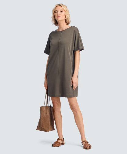 Women's Merino Boatneck T-Shirt Dress