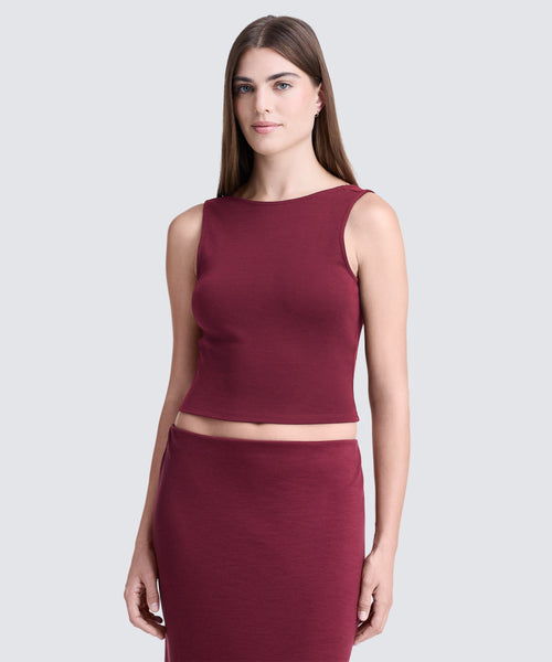 Women's Merino Cropped Tank