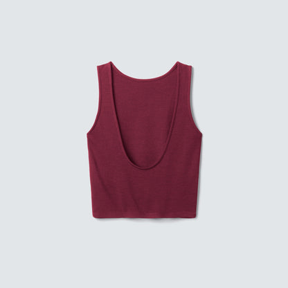 Women's Merino Cropped Tank