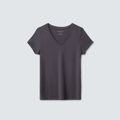 Women's Petite Merino V-Neck T-Shirt