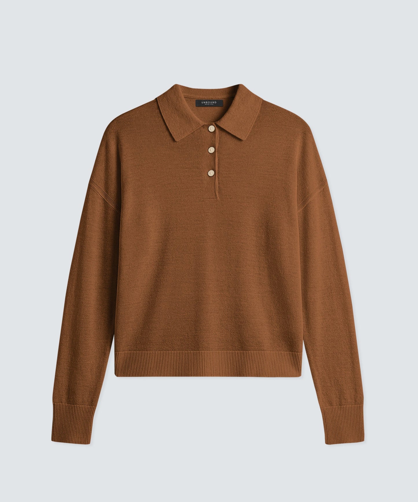 Women’s Long Sleeve Fine Knit Polo