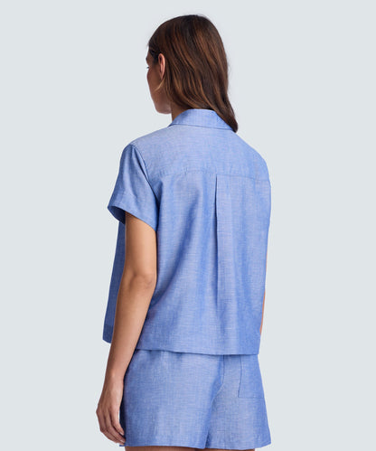 Women’s Merino Linen Short Sleeve Shirt