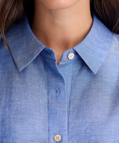 Women’s Merino Linen Short Sleeve Shirt