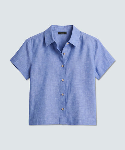 Women’s Merino Linen Short Sleeve Shirt