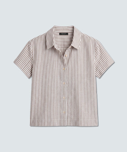 Women’s Merino Linen Short Sleeve Shirt