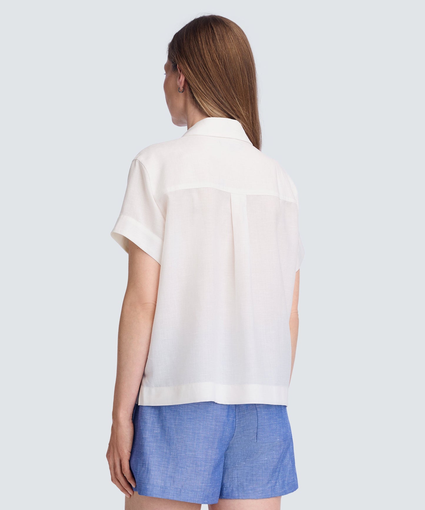 Women’s Merino Linen Short Sleeve Shirt