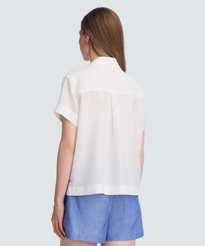 Women’s Merino Linen Short Sleeve Shirt
