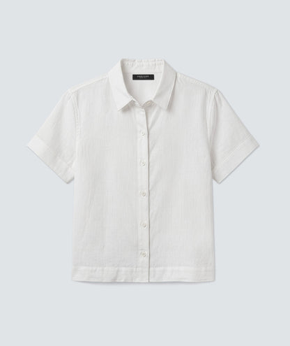 Women’s Merino Linen Short Sleeve Shirt