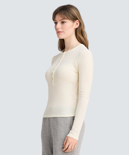 Women's Merino Rib Henley