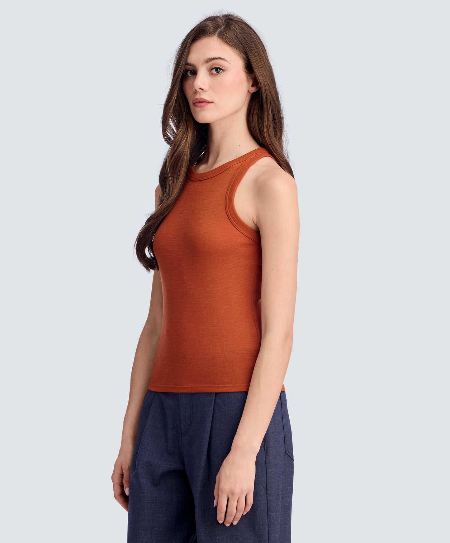 Women's Merino Rib Racer Tank