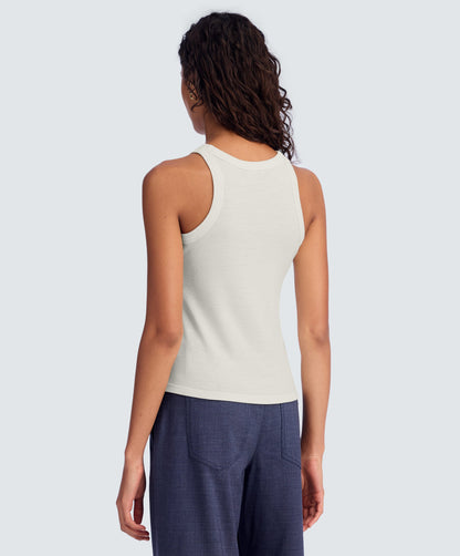 Women's Merino Rib Racer Tank