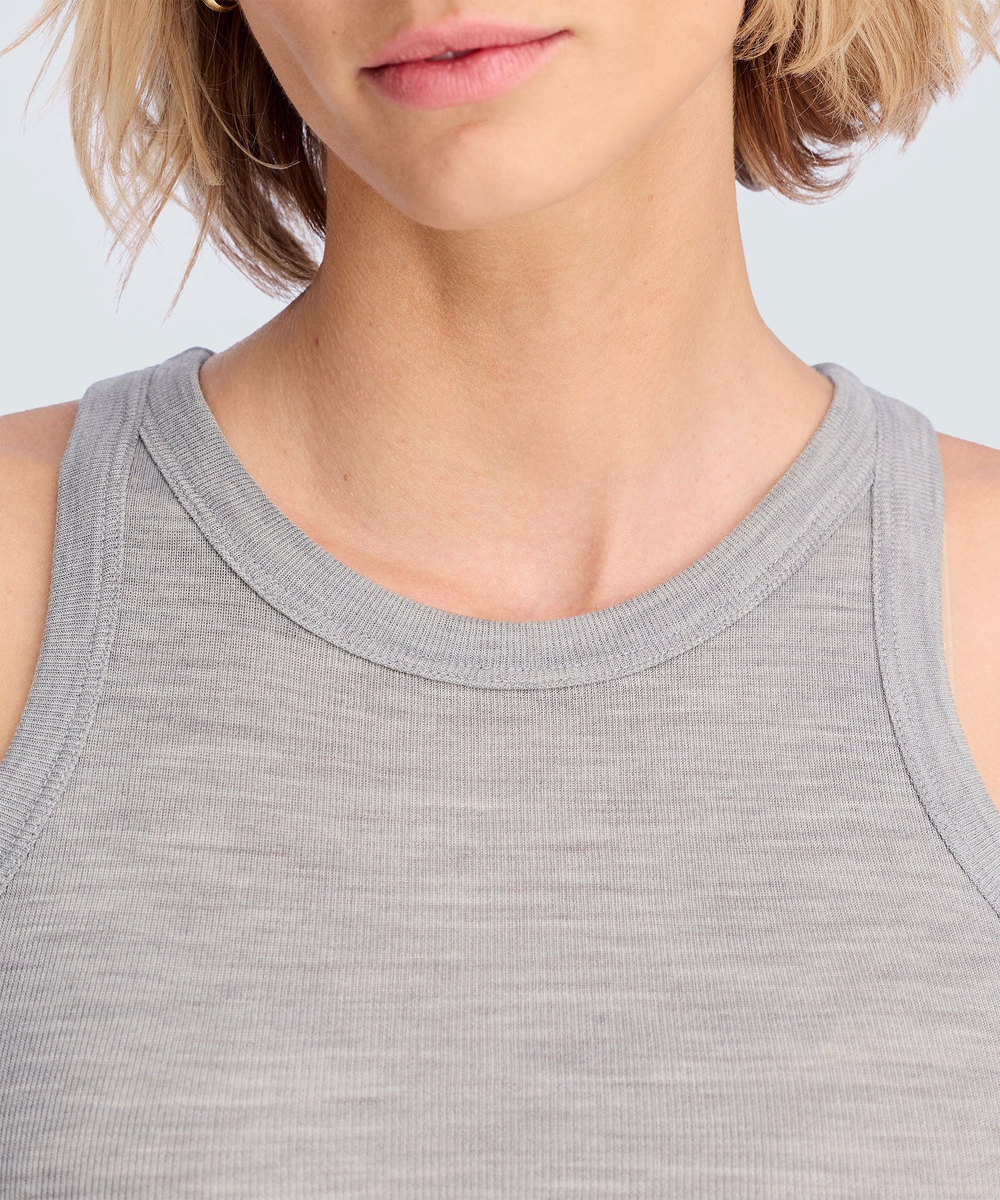 Women's Merino Rib Racer Tank