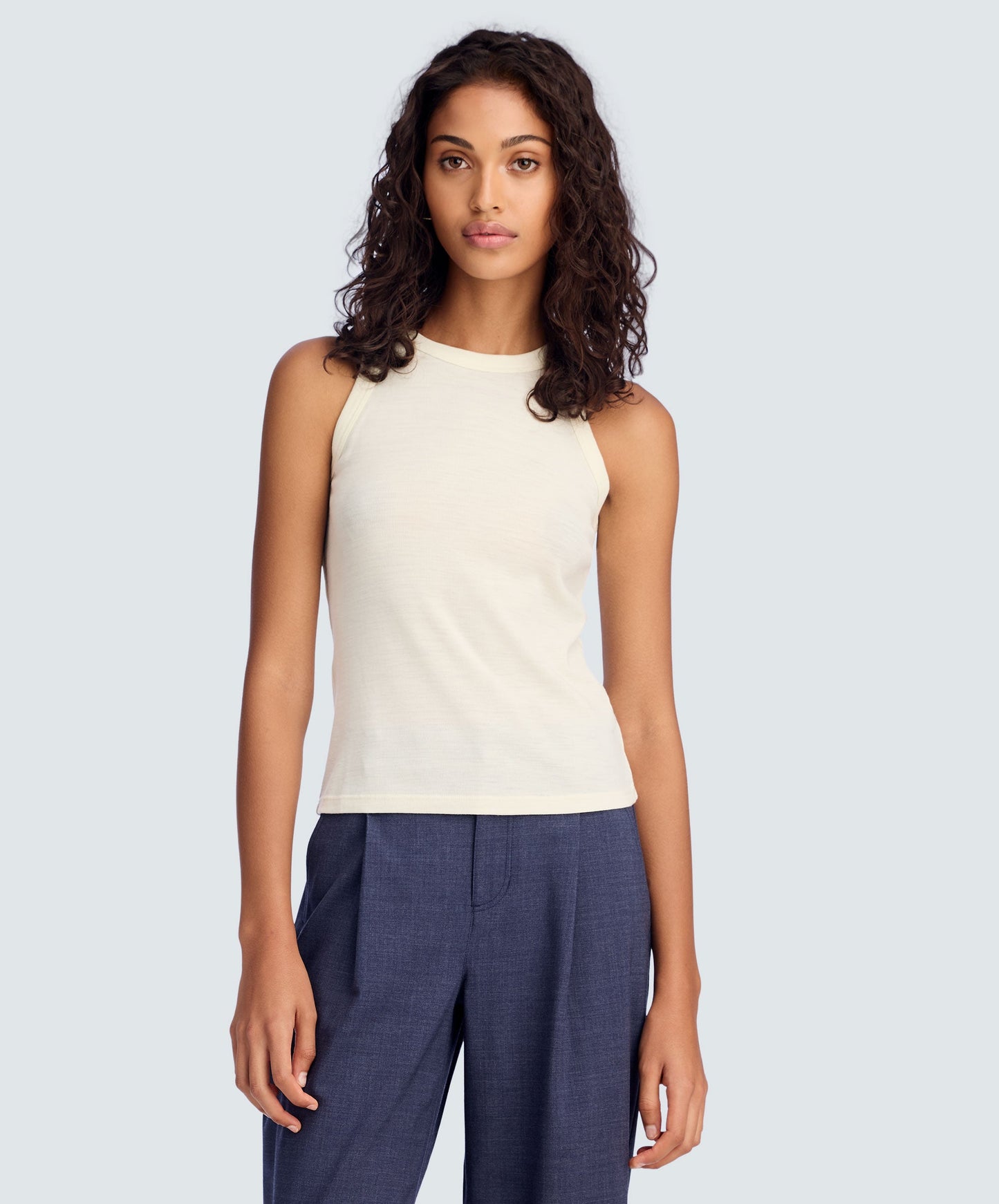 Women's Merino Rib Racer Tank