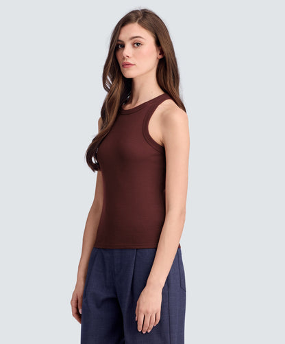 Women's Merino Rib Racer Tank