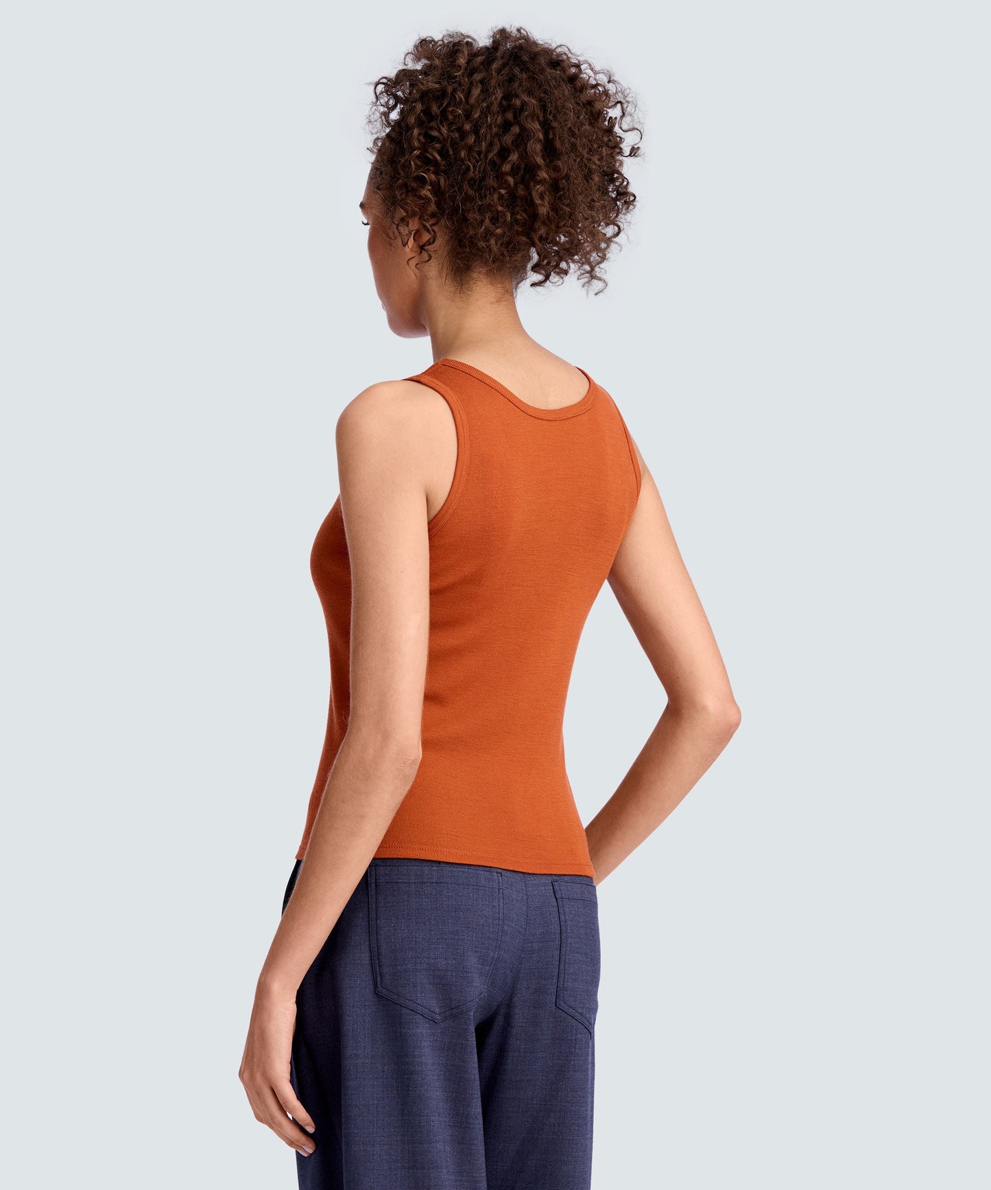 Women's Merino Rib Scoop Neck Tank