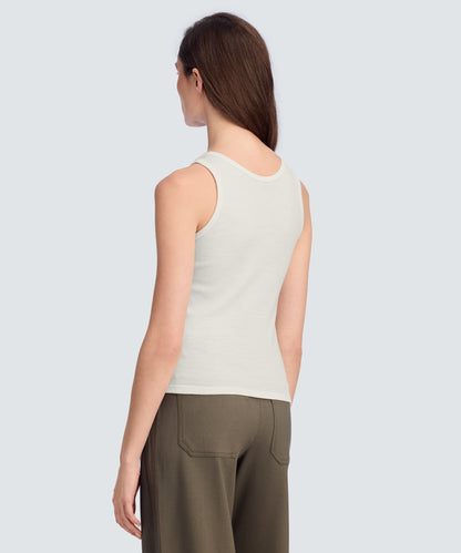 Women's Merino Rib Scoop Neck Tank