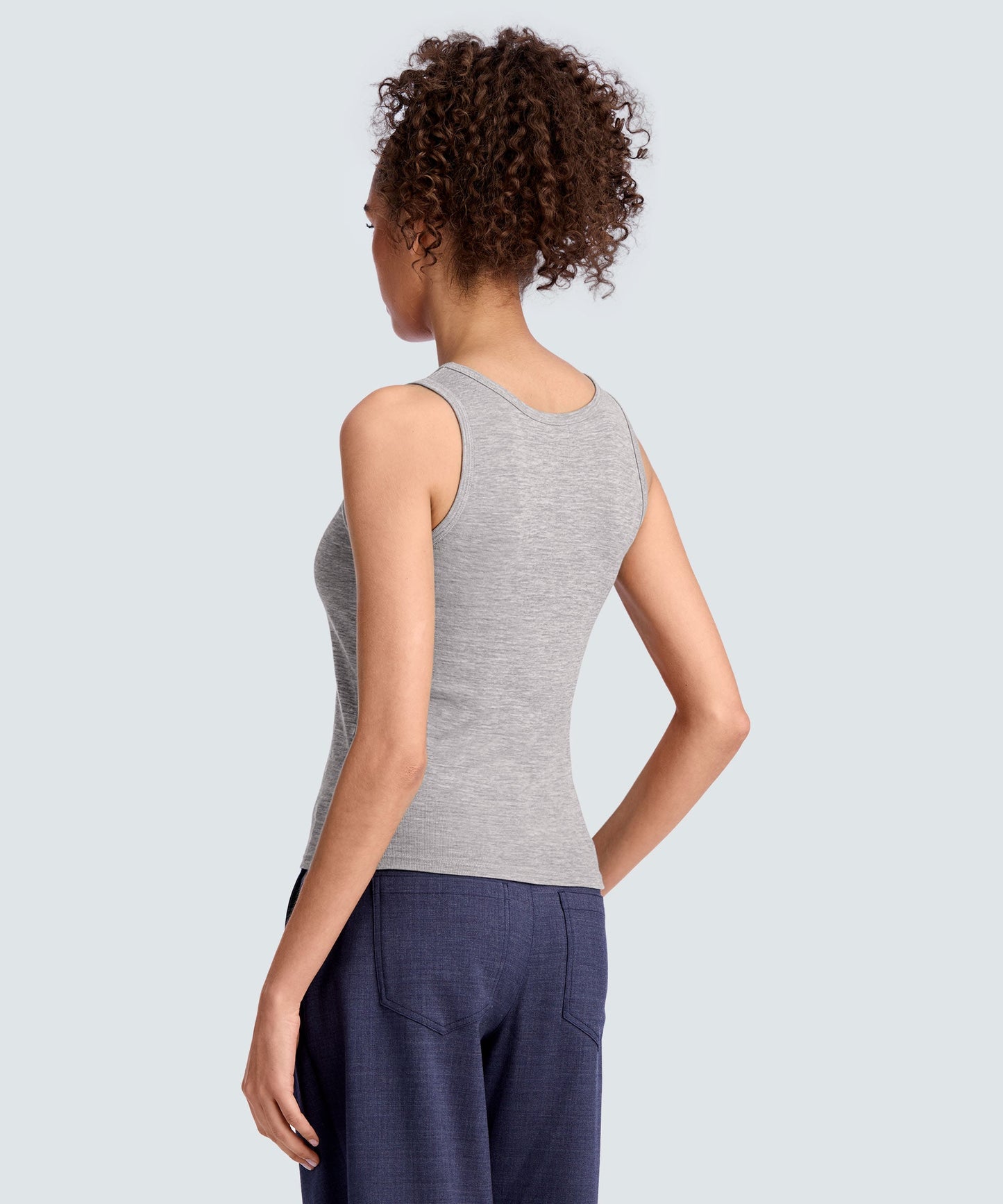 Women's Merino Rib Scoop Neck Tank