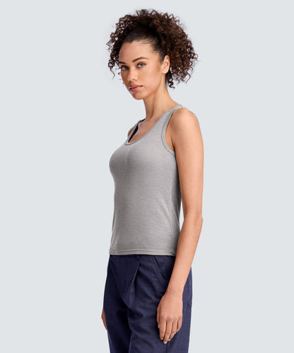 Women's Merino Rib Scoop Neck Tank