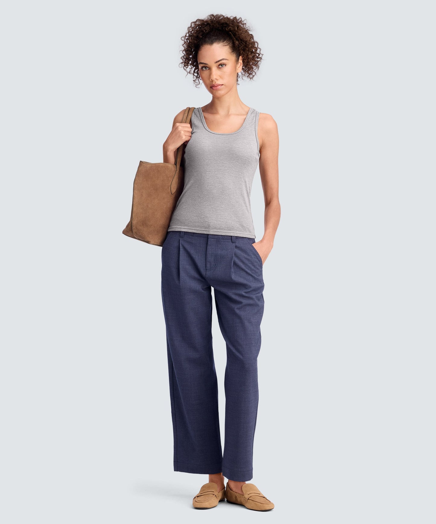 Women's Merino Rib Scoop Neck Tank