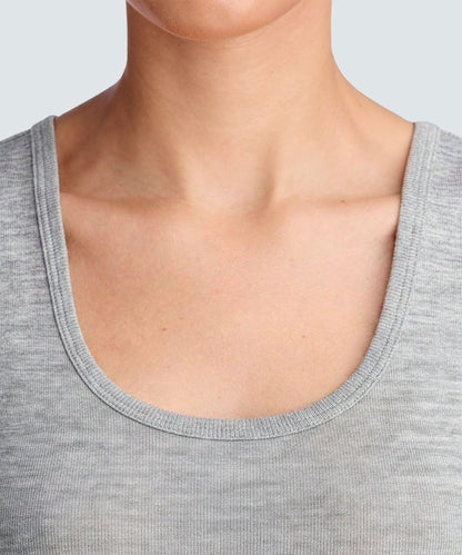 Women's Merino Rib Scoop Neck Tank