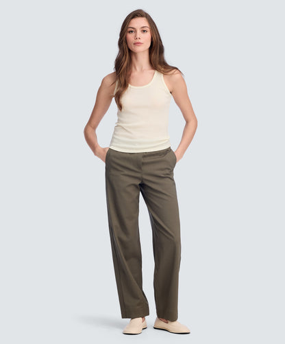 Women's Merino Rib Scoop Neck Tank
