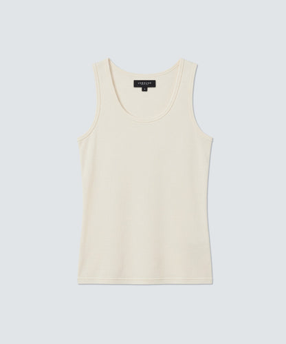 Women's Merino Rib Scoop Neck Tank