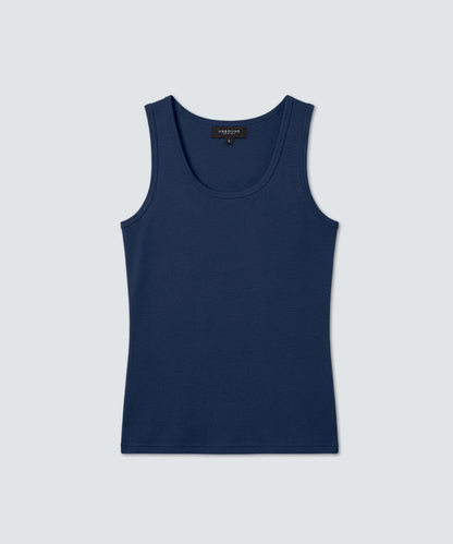 Women's Merino Rib Scoop Neck Tank