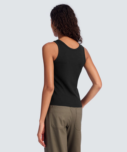 Women's Merino Rib Scoop Neck Tank