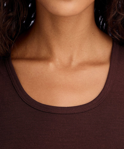 Women's Merino Rib Scoop Neck Tank