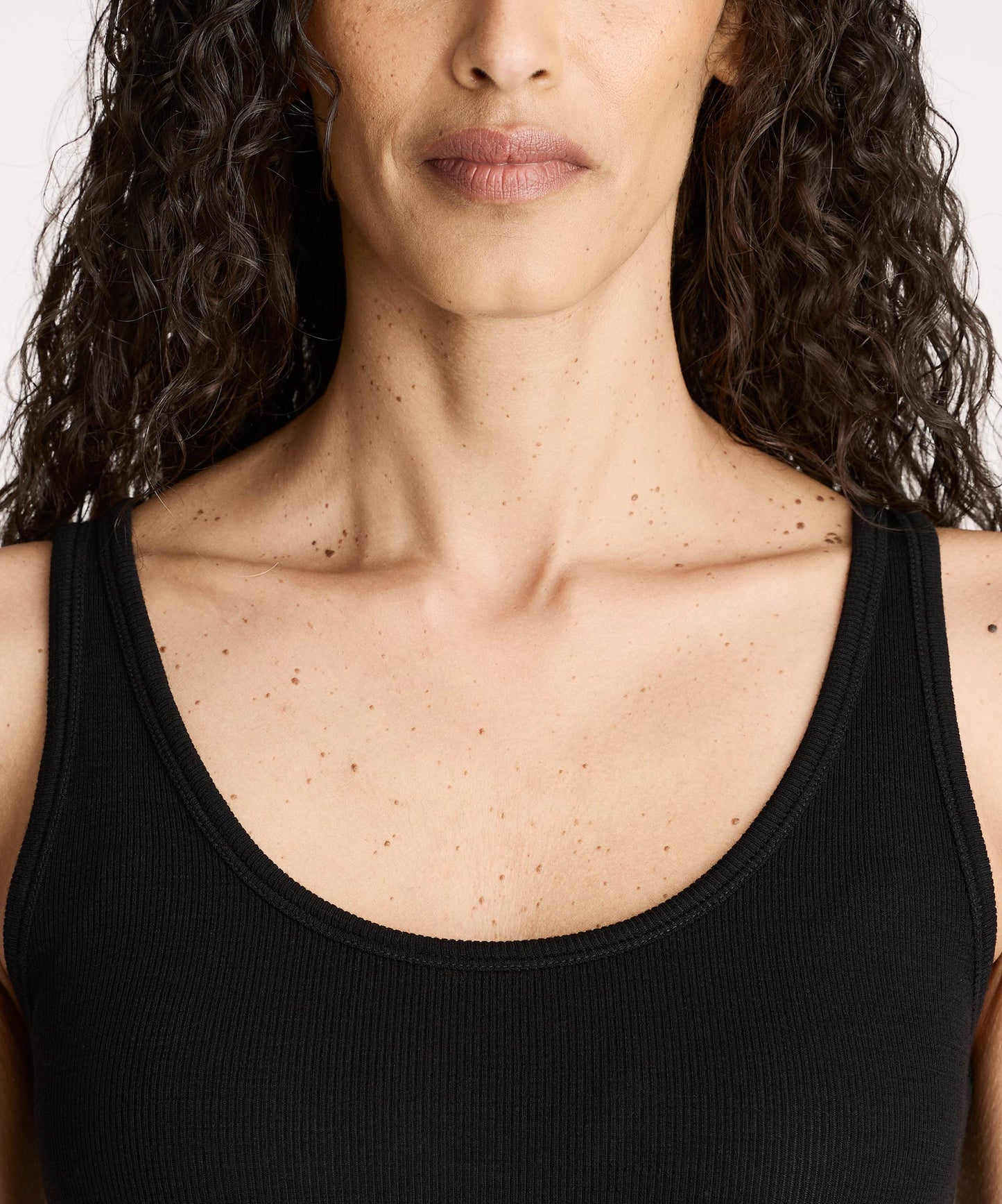 Women's Petite Merino Rib Scoop Neck Tank