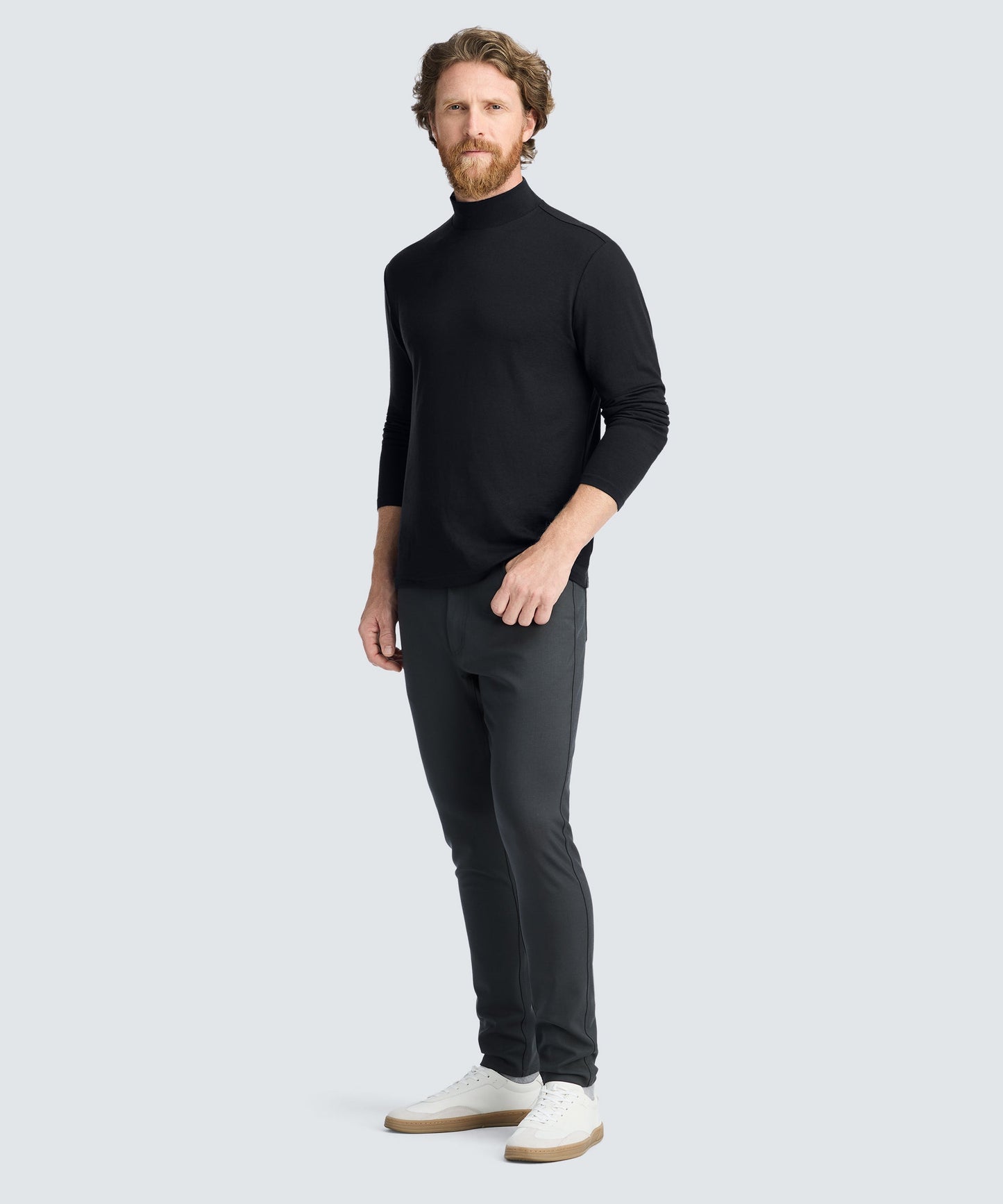 Men's Long Sleeve Merino Hi-Neck