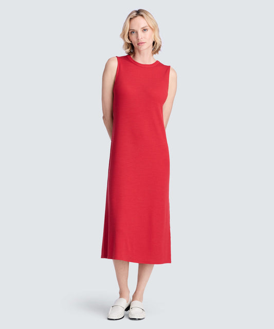Women's Rib Merino Sleeveless Dress