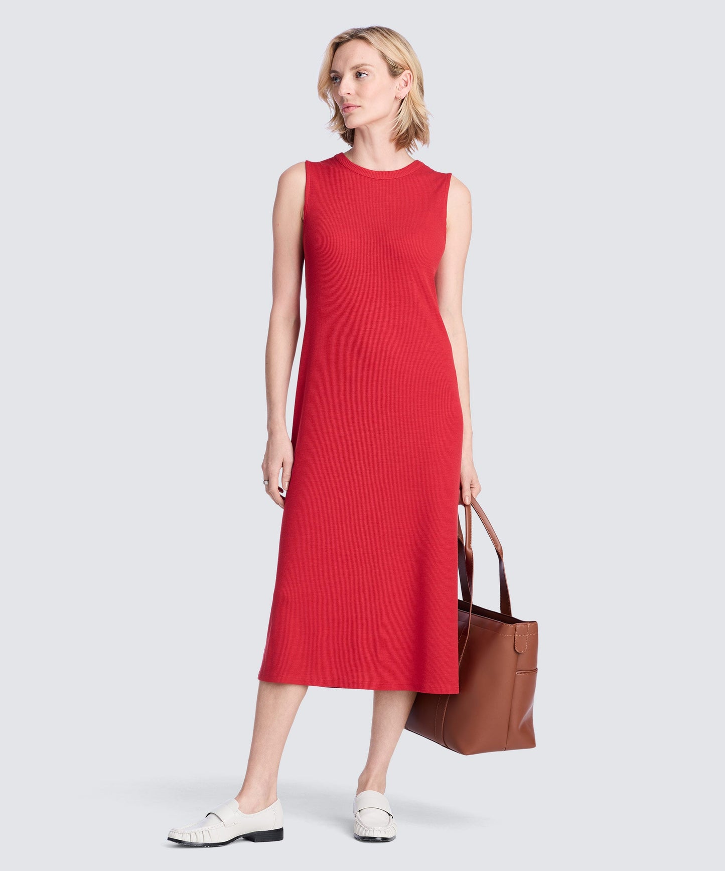 Women's Rib Merino Sleeveless Dress