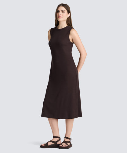 Women's Rib Merino Sleeveless Dress