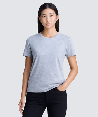 Women's Petite Merino Crew Neck T-Shirt
