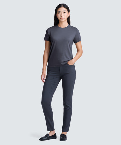 Women's Petite Merino Crew Neck T-Shirt
