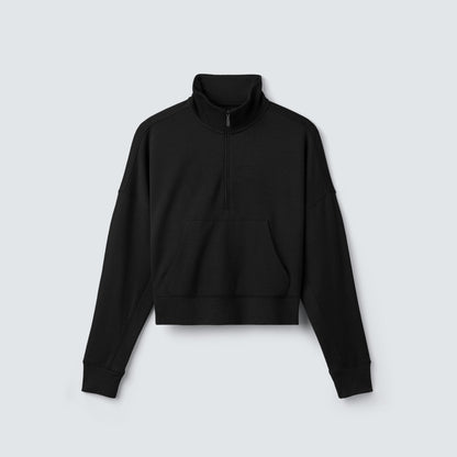 Women's Merino Cropped Quarter Zip